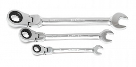 На сайте Трейдимпорт можно недорого купить Ключ комбинированный трещоточный с шарниром 10мм Partner PA-3010F. 